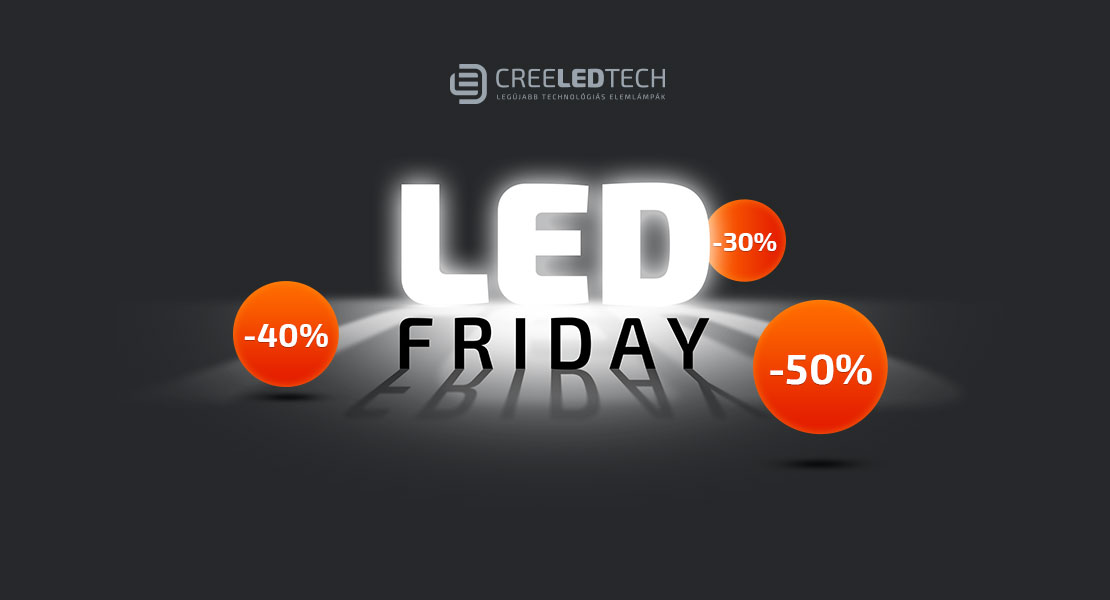 creeLEDtech Black Friday kampányanyag