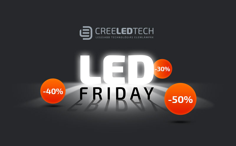 creeLEDtech Black Friday kampányanyag
